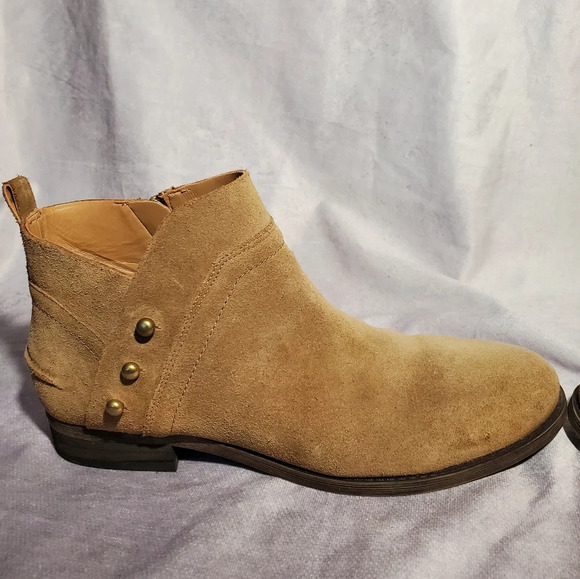 Franco Sarto Tan Ankle Boots - Picture 10 of 11